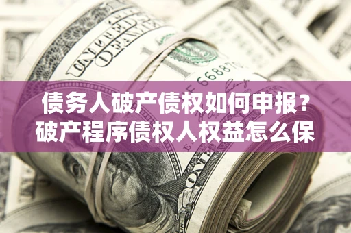 北京债务人破产债权如何申报？破产程序债权人权益怎么保障？