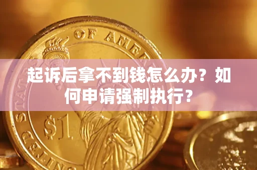 北京起诉后拿不到钱怎么办？如何申请强制执行？