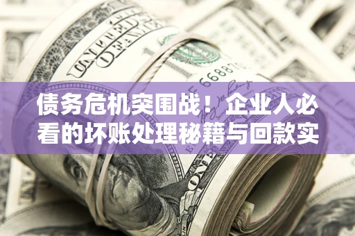 北京债务危机突围战！企业人必看的坏账处理秘籍与回款实战指南